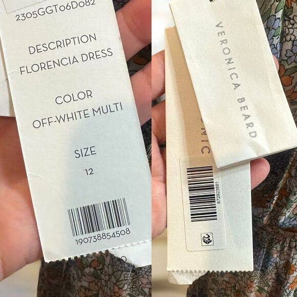 Veronica Beard Florencia $798 100% Silk Floral Maxi Size 12 - Picture 12 of 16
